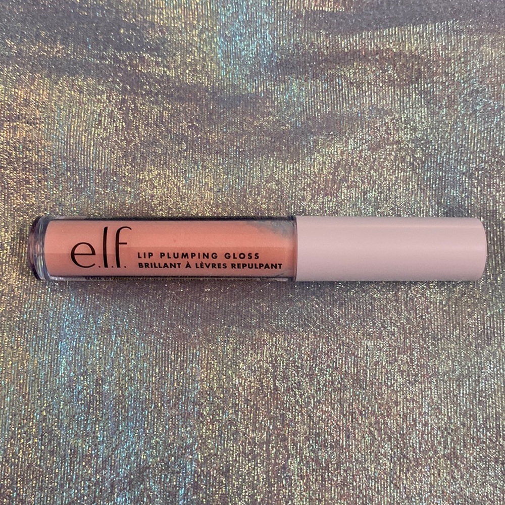 e.l.f. Lip Plumping Gloss in Pink Cosmo - Nude Peach Pink